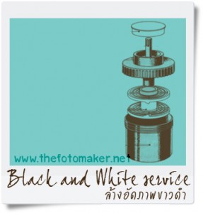 Black and White Service : ภาพขาวดำทำกับมือ