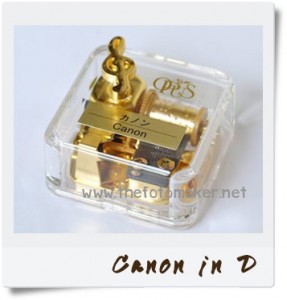 Gold Canon in D Musicbox