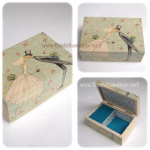 decoupage musicbox กล่องดนตรีเดคูพาจ